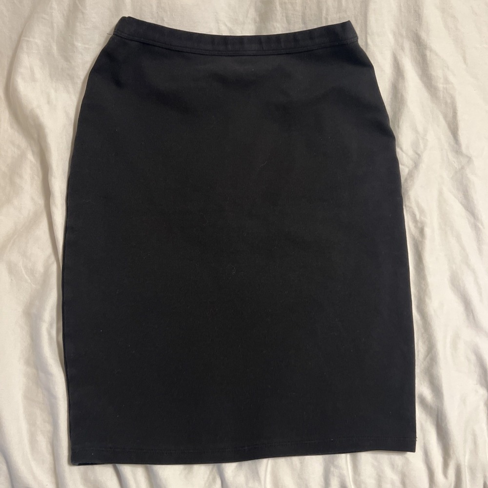 Abercrombie & Fitch Womens Black Bodycon Pencil Skirt Size S Small Stretch Knit